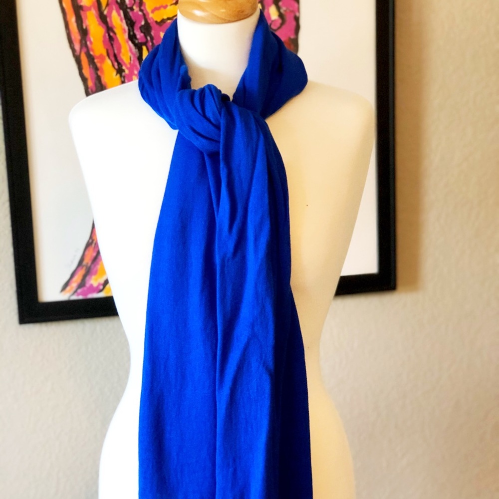Blue Tassle Scarf/Shawl